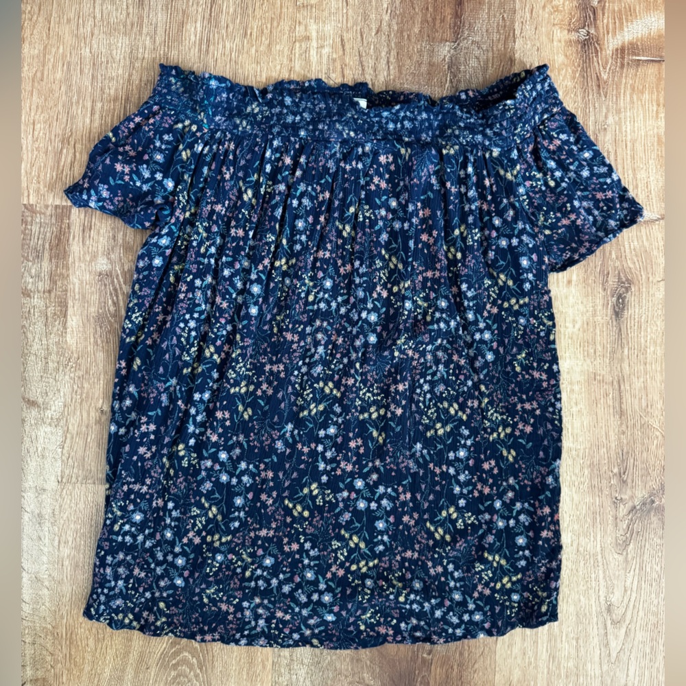 Off-the-shoulder blouse- OLD NAVY